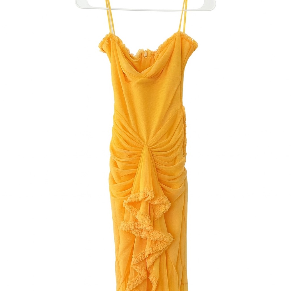 Yellow Ruffled Dress
